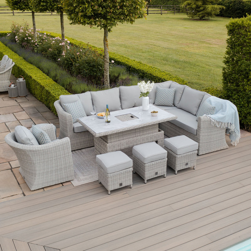 Maze Oxford Deluxe Corner Dining Set side view