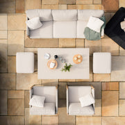 Maze Burford 3 Seat Sofa Set rising table