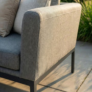 Maze Pulse Square Zinc Grey rising table