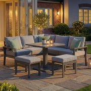 Maze Montreal Sofa Dining Set - rising table detail