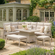 Maze Valencia Corner Dining Set side view