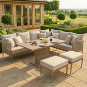 Maze Havana Corner Dining Set side view