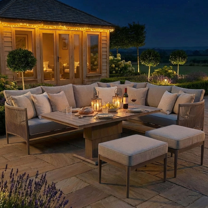 Maze Havana Corner Dining Set footstool detail