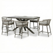Maze Milan 8 Seat Dining Set - garden setting
