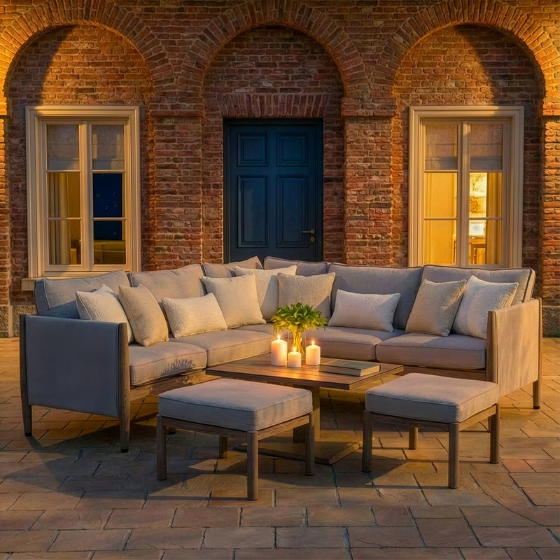 Maze Burford Small Corner Set rising table