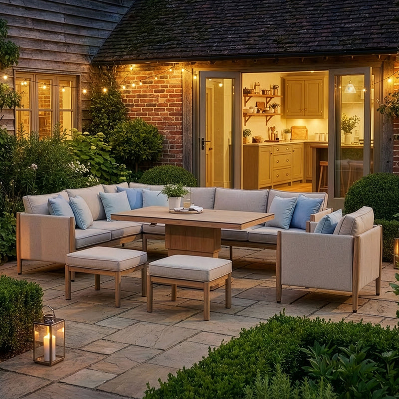 Maze Burford Large Corner Set armchair detail