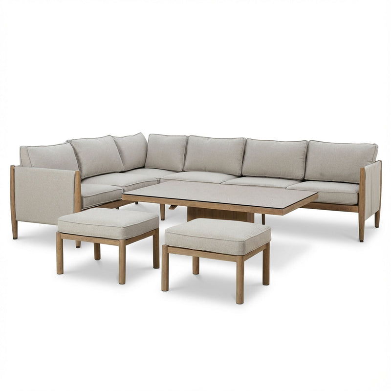 Maze Burford Corner Dining Set - lifestyle garden setting
