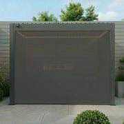 Maze Como BBQ Shelter - Grey, in garden lifestyle setting