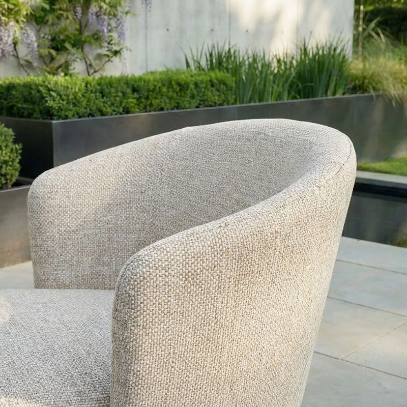 Maze Zen 4 Seat Low Round Bar Set Latte - detail view