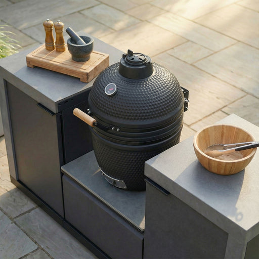 Maze Ember Small Linear Outdoor Kitchen Kamado Set with 18 inch Kamado - view 2