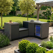 Maze Ember Small Corner Outdoor Kitchen with Fridge - view 2