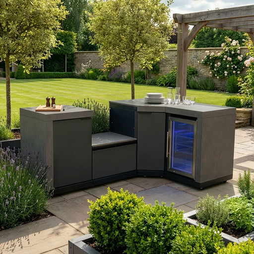 Maze Ember Small Corner Outdoor Kitchen with Fridge - view 2