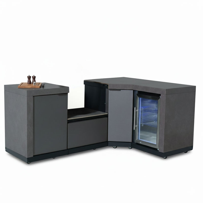 Maze Ember Small Corner Outdoor Kitchen with Fridge - view 4