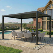 Maze Como 3m x 4m Pergola Latte side view