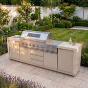 Maze Ember Linear Outdoor Kitchen 6 Burner Gas Grill Latte - view 2