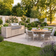 Maze Ember Linear Outdoor Kitchen 6 Burner Gas Grill Latte - view 4