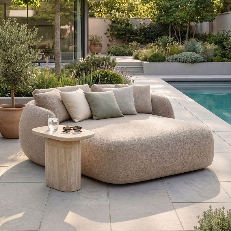 Maze Monte Carlo Daybed Greige Boucle - lifestyle view