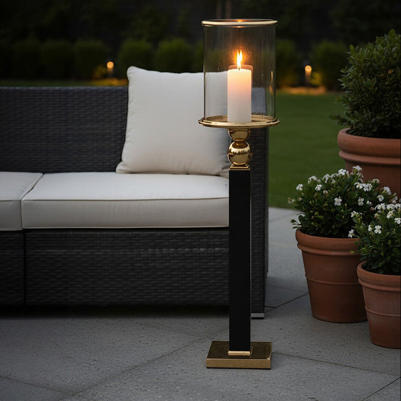 Large Black Candle Holder - Kensington Townhouse