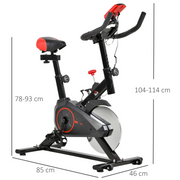 HOMCOM Indoor Exercise Bike with Adjustable Height, Resistance - image 5