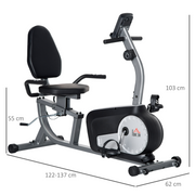 HOMCOM Exercise Bike with LCD Display, Quiet 8-Level Magnetic Resistance - image 6