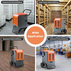 63L Commercial Dehumidifier with 24H Timer and Auto Defrost
