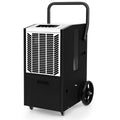 66 L/Day Commercial Dehumidifier with Pump and Drain Hose for Basement Warehouse Job Site