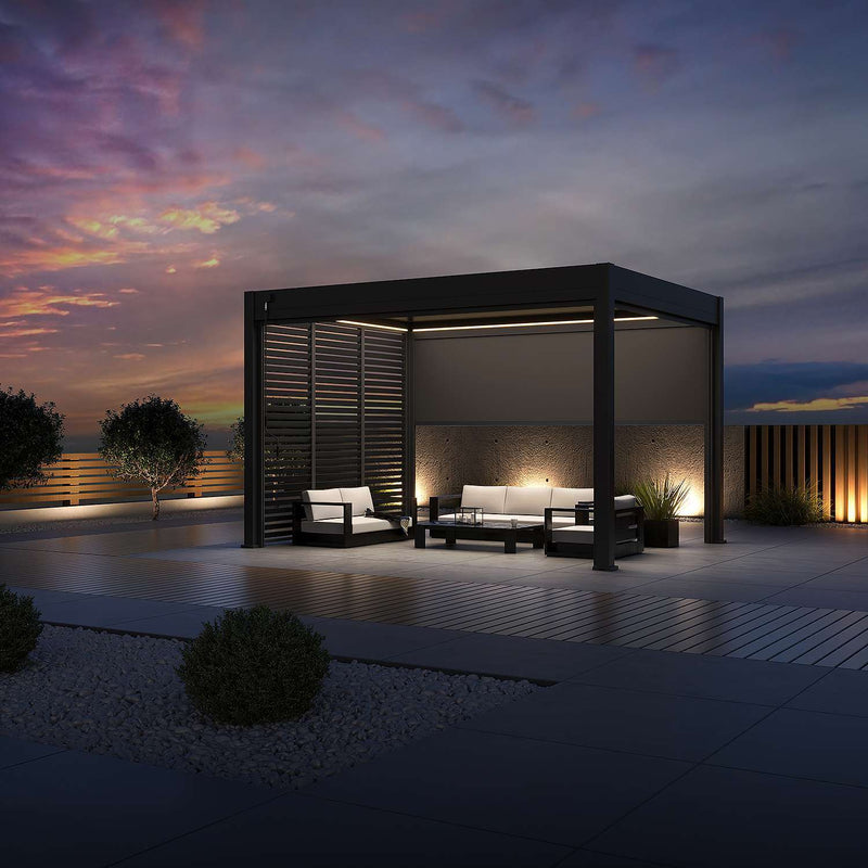 Aluminium Pergola 4m x 3m Free Standing with LED Package
