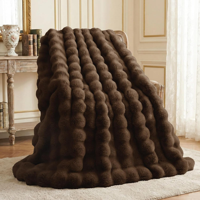 Luxury Faux Fur Throw Blanket - image 44