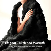 Luxury Faux Fur Throw Blanket - image 4