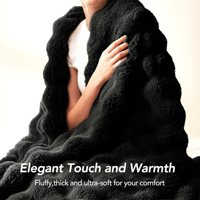 Luxury Faux Fur Throw Blanket - image 4