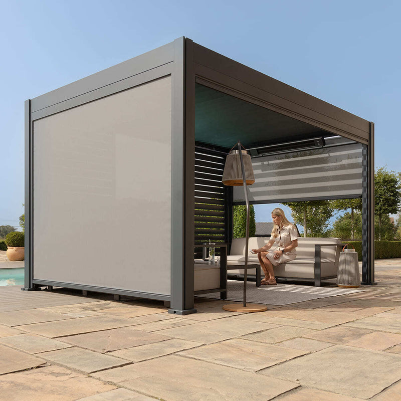 Eden 4x4 Pergola Grey, lifestyle setting