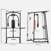 SPORTNOW Multi-Gym Smith Machine Power Cage for Home Gym Weight Lifting - image 5