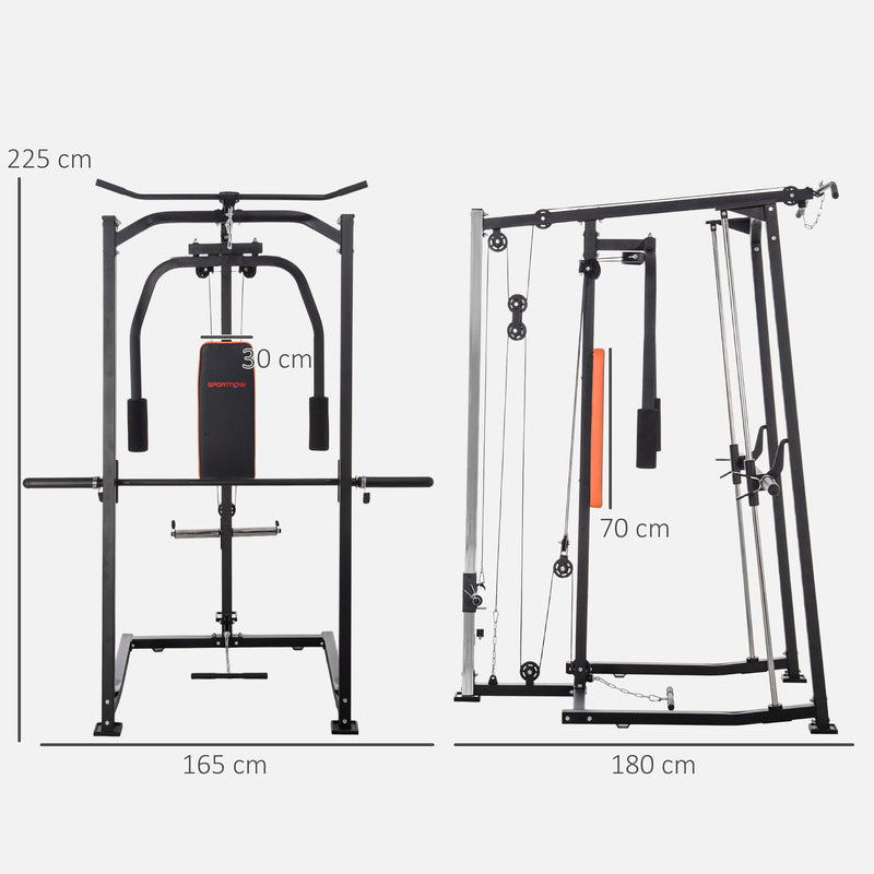 SPORTNOW Multi-Gym Smith Machine Power Cage for Home Gym Weight Lifting - image 5