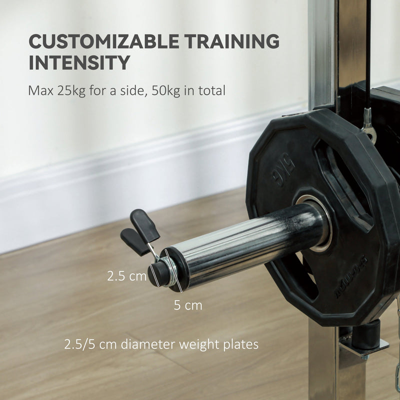 SPORTNOW Multi-Gym Smith Machine Power Cage for Home Gym Weight Lifting - image 4