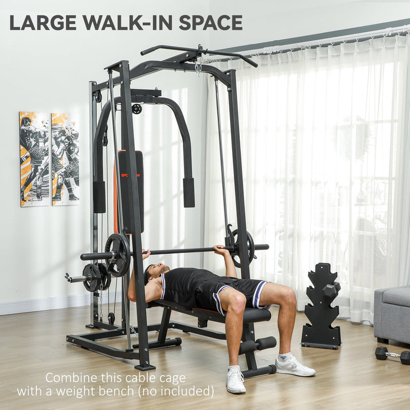 SPORTNOW Multi-Gym Smith Machine Power Cage for Home Gym Weight Lifting - image 7