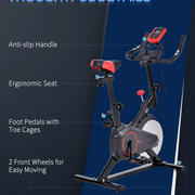 HOMCOM Indoor Exercise Bike with Adjustable Height, Resistance - image 7