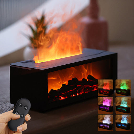 New Flame Aromatherapy Machine Colorful Essential Oil Diffuser Home Large Fog Volume Flame