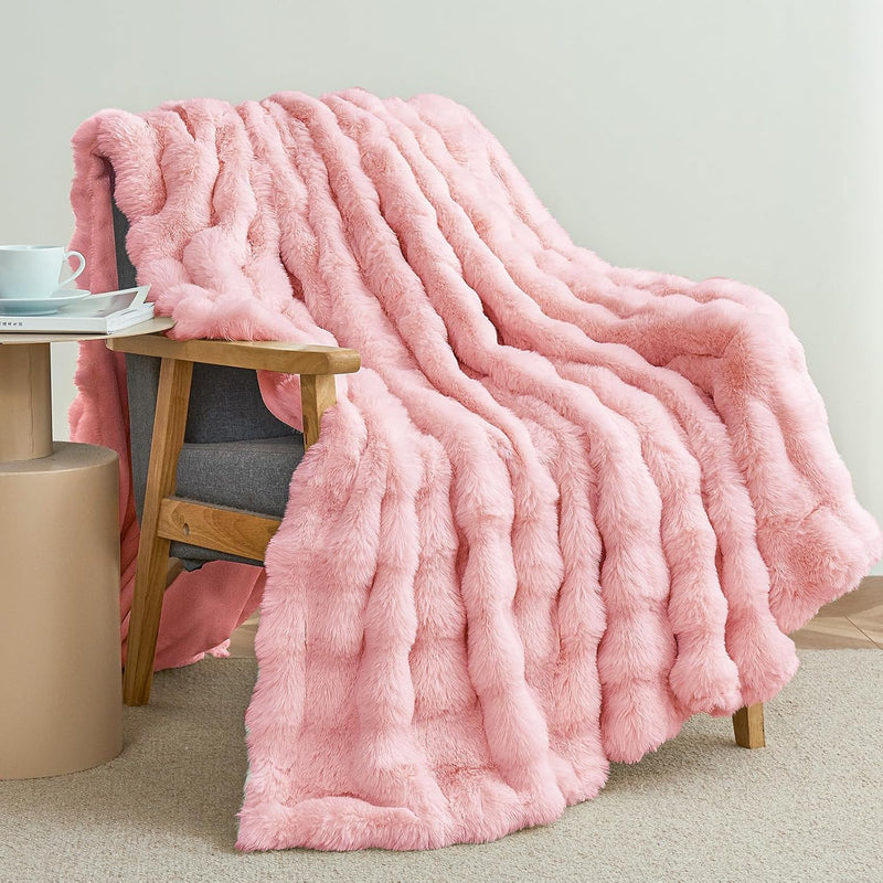 Luxury Faux Fur Throw Blanket - image 1