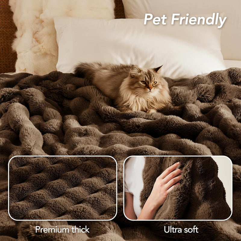Luxury Faux Fur Throw Blanket - image 47