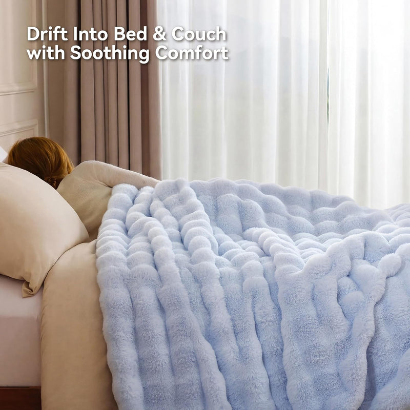 Luxury Faux Fur Throw Blanket - image 20