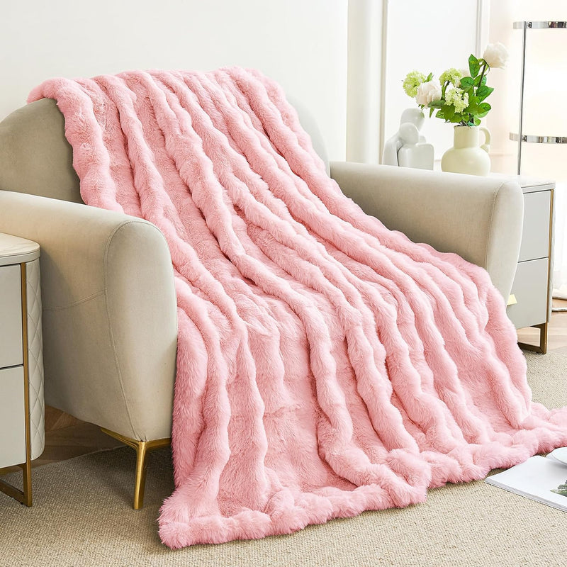 Luxury Faux Fur Throw Blanket - image 19