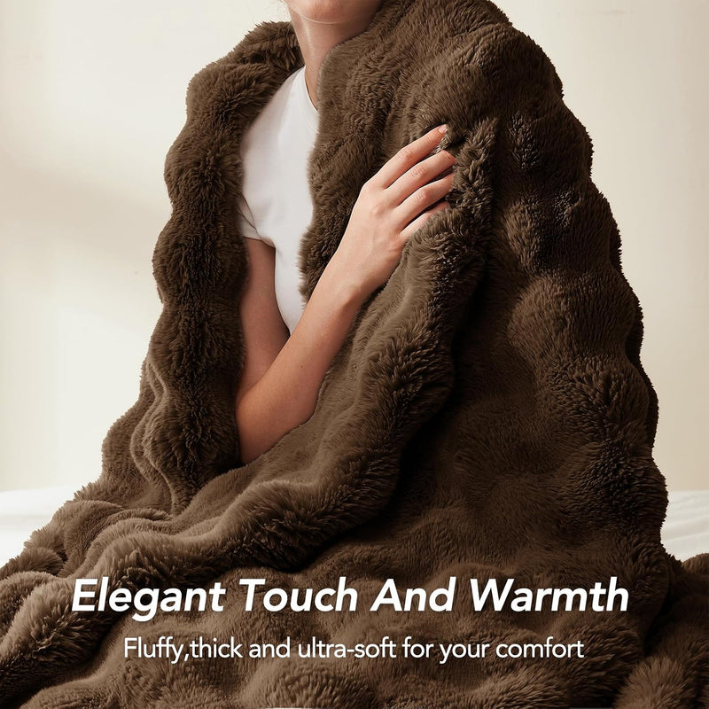 Luxury Faux Fur Throw Blanket - image 23