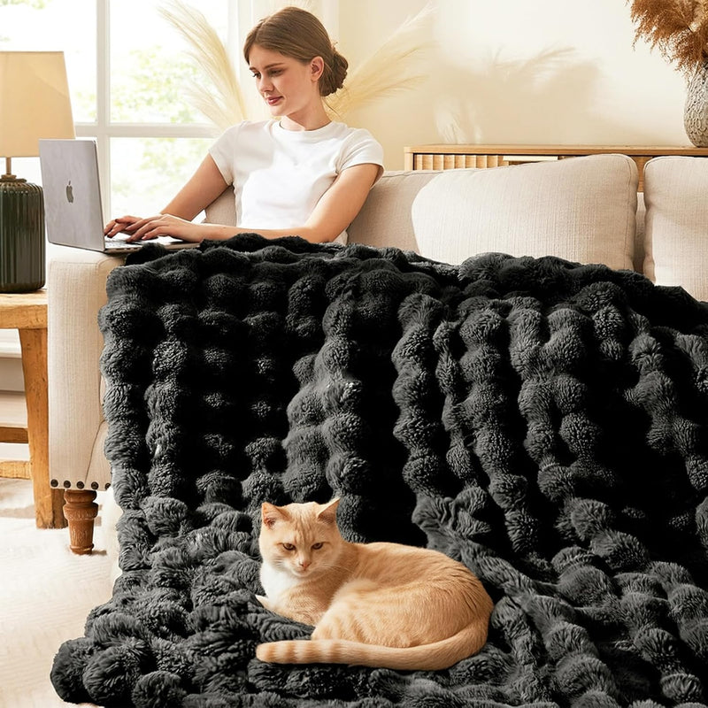Luxury Faux Fur Throw Blanket - image 33