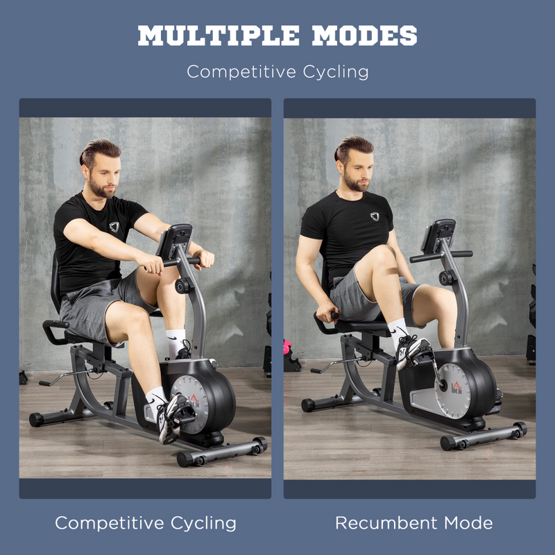 HOMCOM Exercise Bike with LCD Display, Quiet 8-Level Magnetic Resistance - image 9