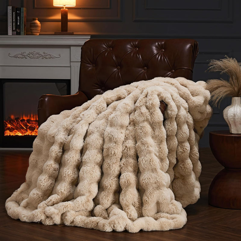 Luxury Faux Fur Throw Blanket - image 50