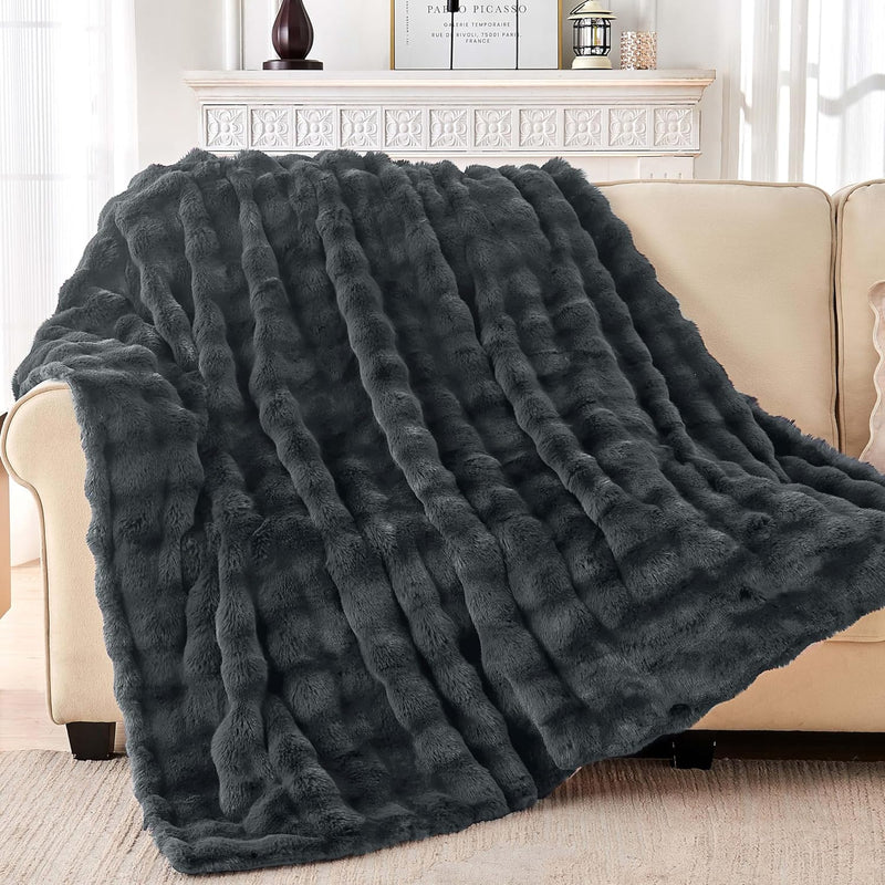 Luxury Faux Fur Throw Blanket - image 52