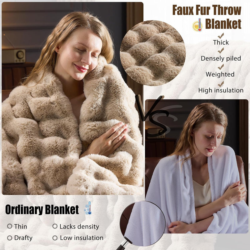 Luxury Faux Fur Throw Blanket - image 34