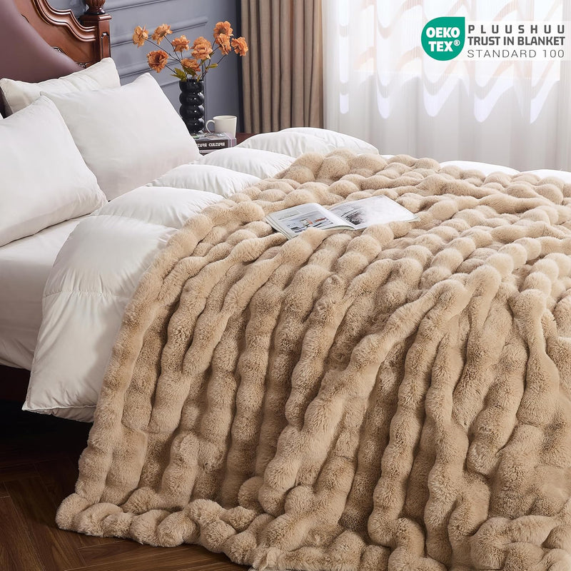 Luxury Faux Fur Throw Blanket - image 35