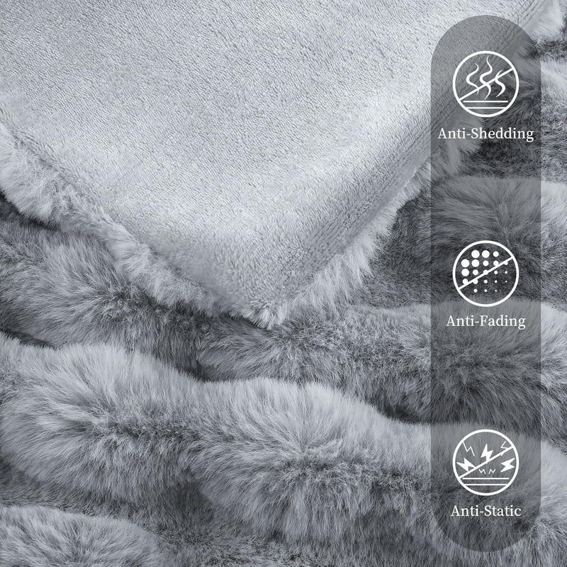 Luxury Faux Fur Throw Blanket - image 40
