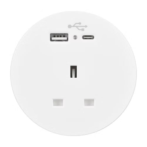 Design Soft Seating Power Module White - front view